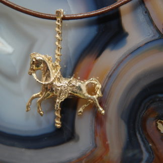 Carousel Horse 14kt Gold Pendant    RJ123.  *