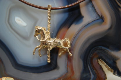 Carousel Horse 14kt Gold Pendant    RJ123.  *