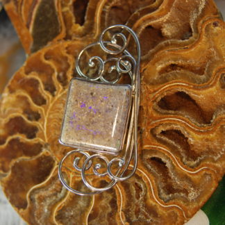 Gray LA Opal Pin/Pendant - F388.  *