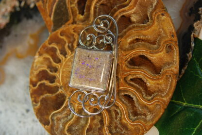 Gray LA Opal Pin/Pendant - F388.  *