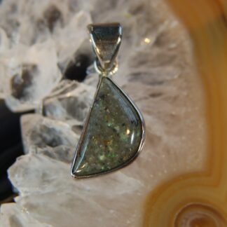Half Moon LA Opal Pendant - F533.  *