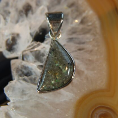 Half Moon LA Opal Pendant - F533.  *