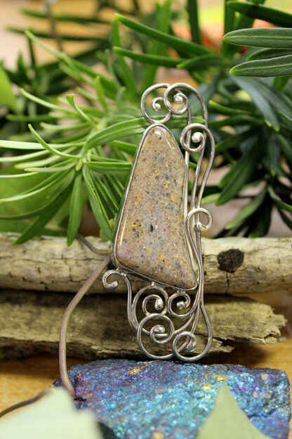 Big  Bold  LA Opal Pin-Pendant - F383.  * - Image 2
