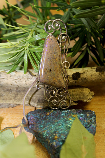 Big  Bold  LA Opal Pin-Pendant - F383.  * - Image 4
