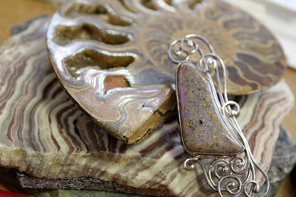 Big  Bold  LA Opal Pin-Pendant - F383.  * - Image 5
