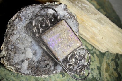 Gray LA Opal Pin/Pendant - F388.  * - Image 6