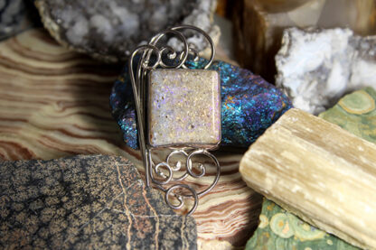Gray LA Opal Pin/Pendant - F388.  * - Image 8