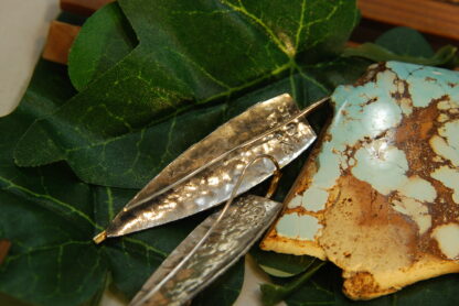 Contemporary Shield Silver Earrings    RJ520. * - Image 6