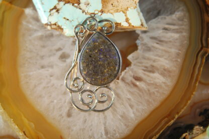 Tear Drop LA Opal Pin/Pendant - F379.  * - Image 2