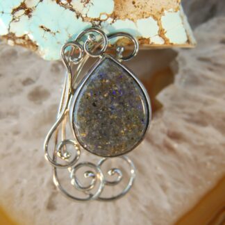Tear Drop LA Opal Pin/Pendant - F379.  *