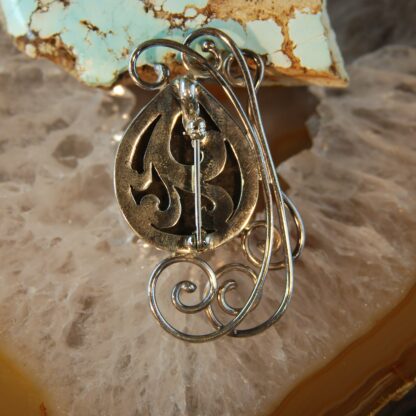 Tear Drop LA Opal Pin/Pendant - F379.  * - Image 4