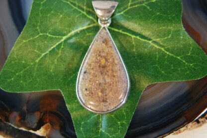 Rusty Brown  LA Opal -Tear Drop Pendant - F397.  * - Image 4