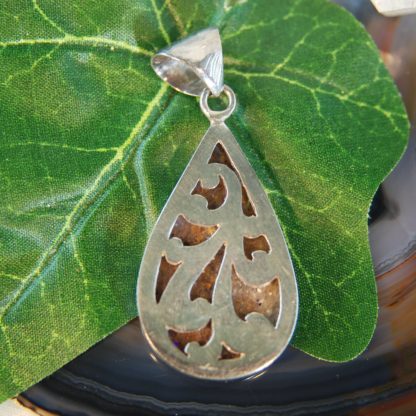 Rusty Brown  LA Opal -Tear Drop Pendant - F397.  * - Image 5