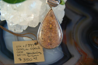Rusty Brown  LA Opal -Tear Drop Pendant - F397.  * - Image 6
