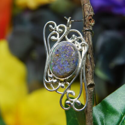 Handmade Wire Work LA Opal Pendant - F350.  * - Image 4