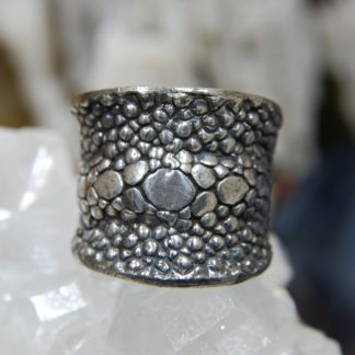 Sting Ray Sterling Silver Oxidize Ring.     RJ135. *