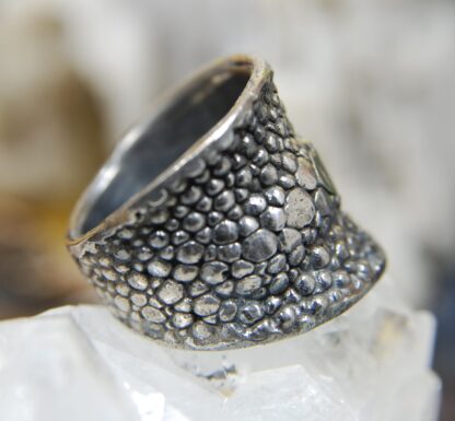 Sting Ray Sterling Silver Oxidize Ring.     RJ135. * - Image 3