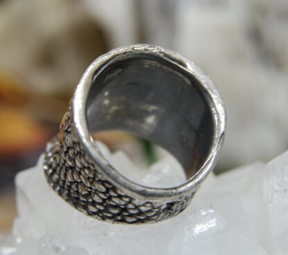 Sting Ray Sterling Silver Oxidize Ring.     RJ135. * - Image 4