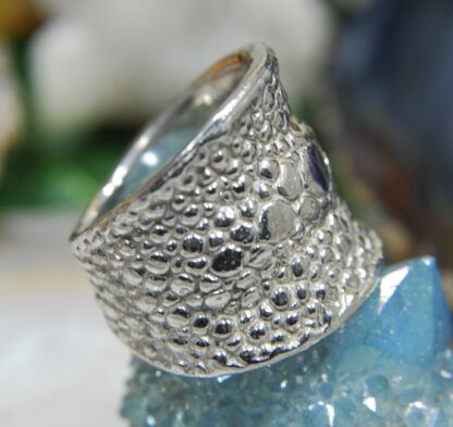 Sting Ray Bright Silver Ring    RJ136. * - Image 3