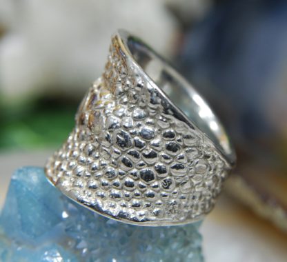 Sting Ray Bright Silver Ring    RJ136. * - Image 4