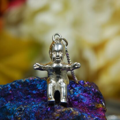Silver King Cake Baby Necklace      RJ107.  * - Image 2