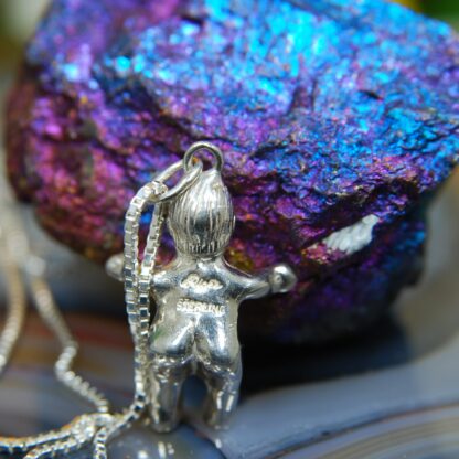 Silver King Cake Baby Necklace      RJ107.  * - Image 4