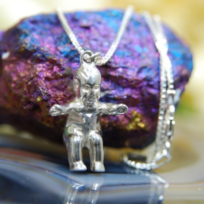 Silver King Cake Baby Necklace      RJ107.  *