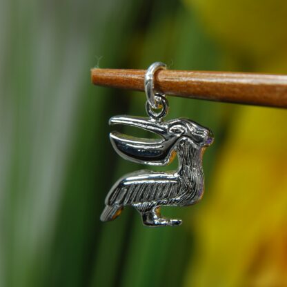Sterling Silver Pelican Pendant     -  RJ128.  *