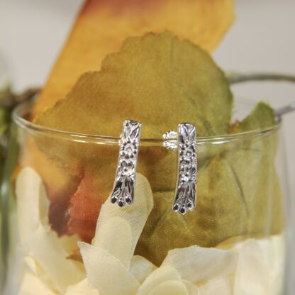 Art Nouveau Flower design Earrings - Bright      RJ132.  * - Image 2