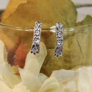 Art Nouveau Flower design Earrings - Bright      RJ132.  *