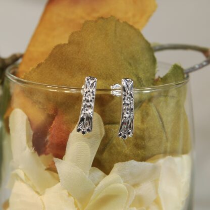 Art Nouveau Flower design Earrings - Bright      RJ132.  * - Image 4