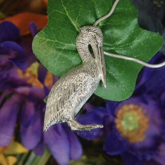 Large Hand Carved Pelican Pendant.     RJ105-2   *
