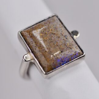 Louisiana Opal Ring - Rectangle - LA133.  *