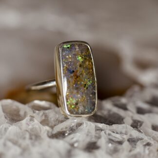 Rectangle LA Opal Ring - LA141.  *