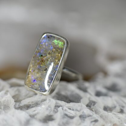 Rectangle LA Opal Ring - LA141.  * - Image 4