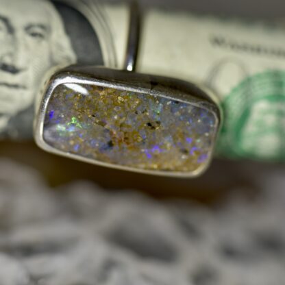 Rectangle LA Opal Ring - LA141.  * - Image 6