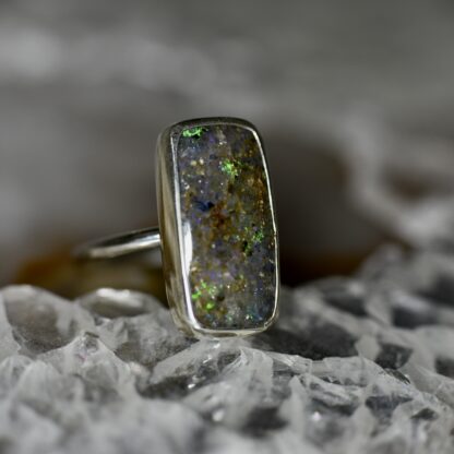 Rectangle LA Opal Ring - LA141.  * - Image 2