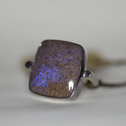 Square Louisiana Opal Ring - LA177.  * - Image 3