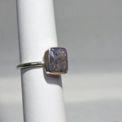Rectangle LA Opal Ring.  LA216.  * - Image 4