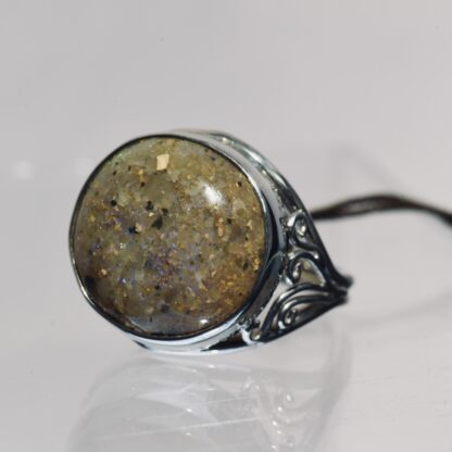 Round Louisiana Opal Ring - LA167.  * - Image 3