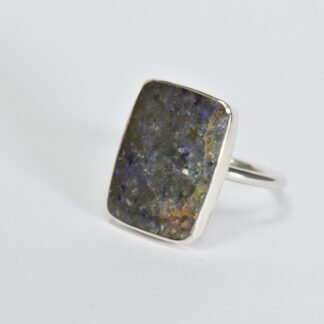 Rectangle Louisiana Opal Ring - LA240.  *