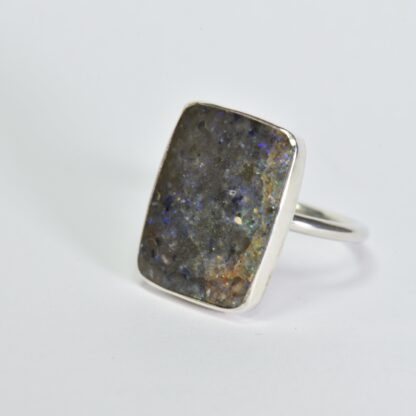 Rectangle Louisiana Opal Ring - LA240.  *