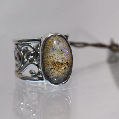 Oval Louisiana Opal Ring - LA165.  * - Image 3