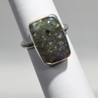 Rectangle Louisiana Opal Ring - LA236.  *