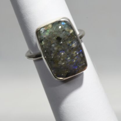 Rectangle Louisiana Opal Ring - LA236.  *