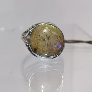 Round Louisiana Opal Ring - LA167.  *