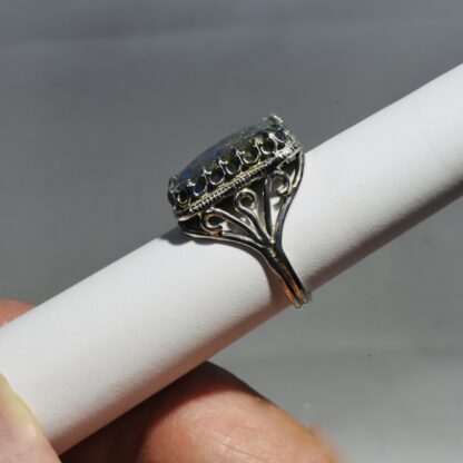 Rectangle LA Opal Ring with Prongs -  LA267.  * - Image 3