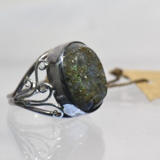 Dark Gray Base LA Opal Ring - LA152.  *