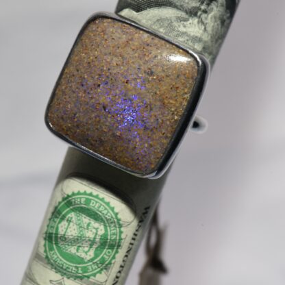 Square Louisiana Opal Ring - LA155.  * - Image 3