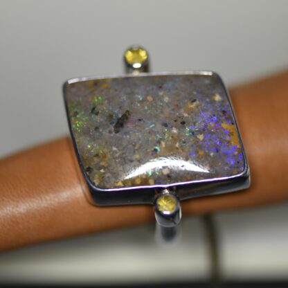 Freeform LA Opal Ring w/ Sapphires - LA183.  * - Image 5